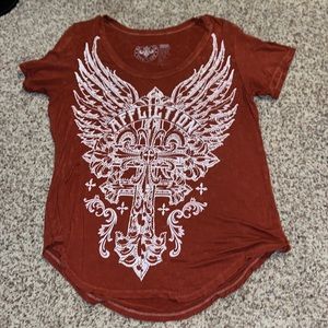 Rust red affliction t-shirt